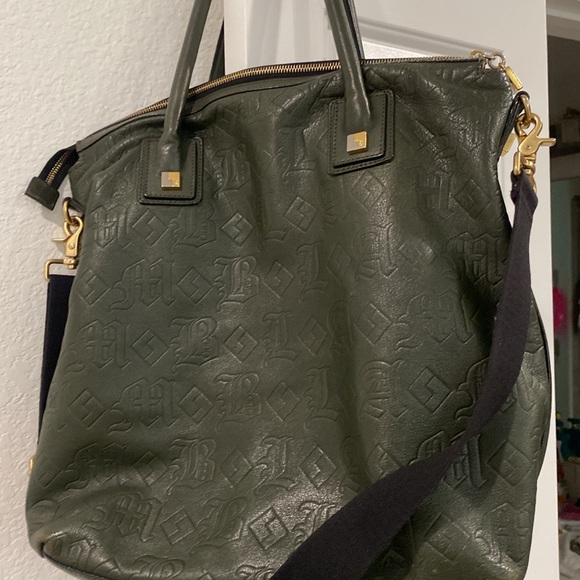 Women’s L.A.M.B Green Leather Tote with a Zipper closure - Picture 13 of 16
